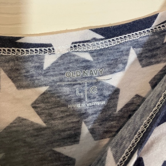 Old Navy, red, white and blue flag tank top, excellent condition, size large - Picture 2 of 2